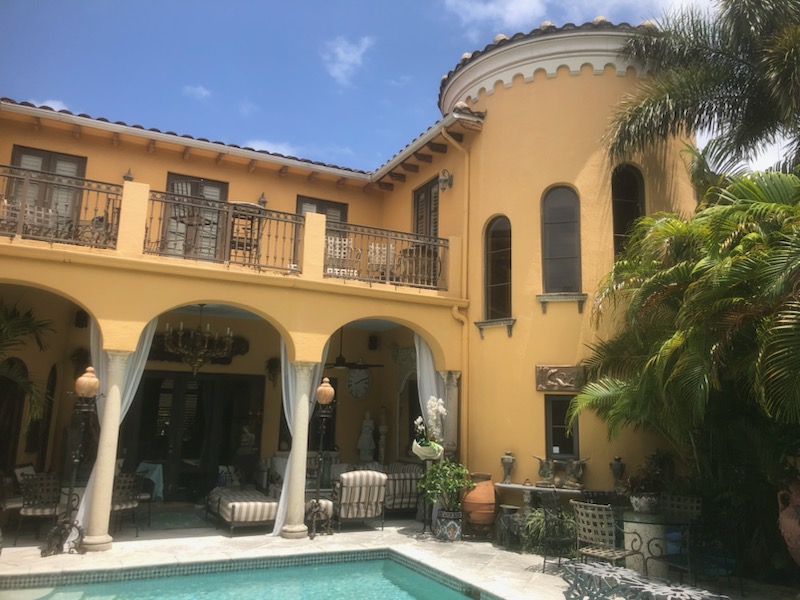 Mediterranean villa exterior painting Lake Worth FL