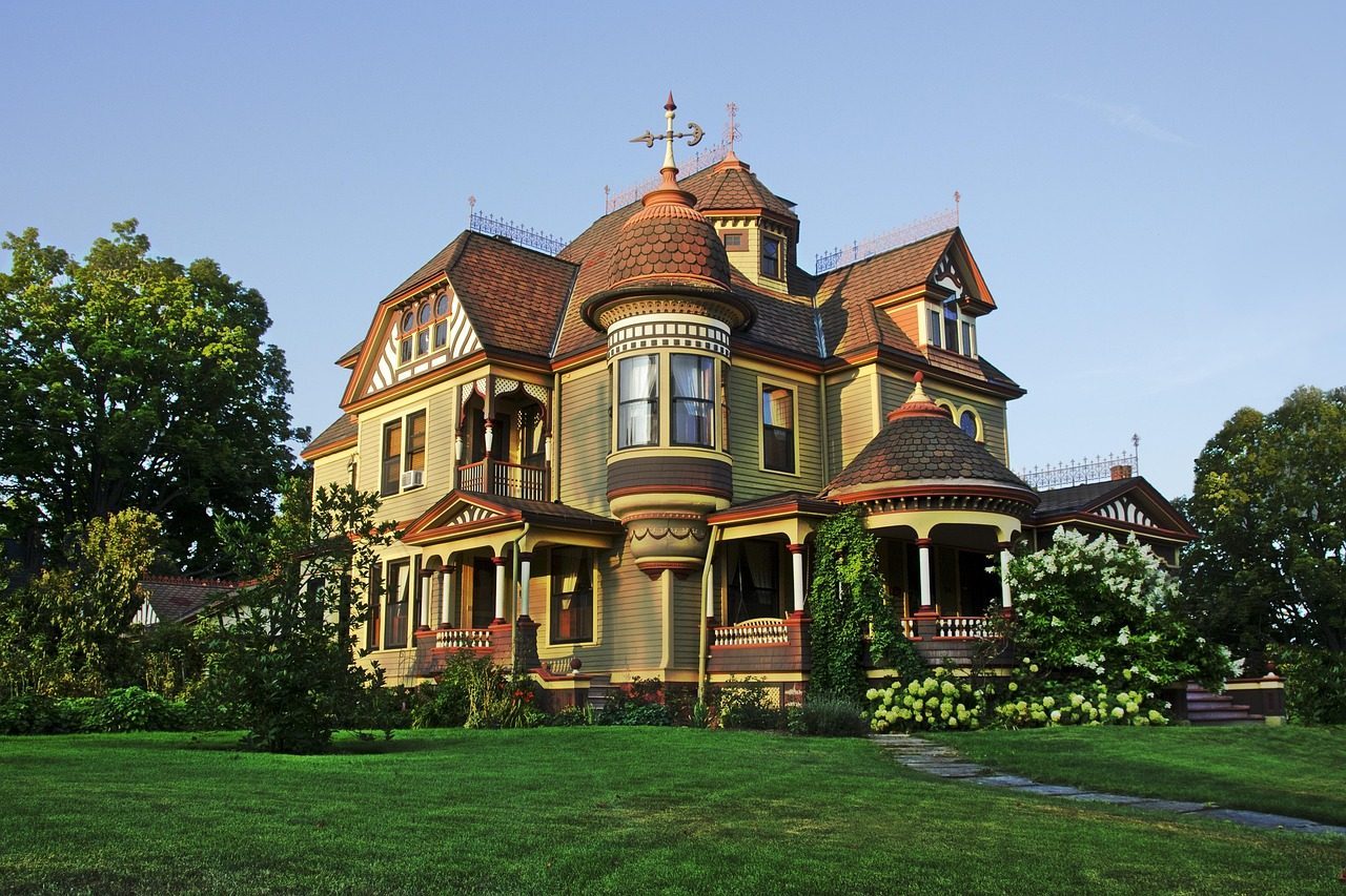House with painted exterior